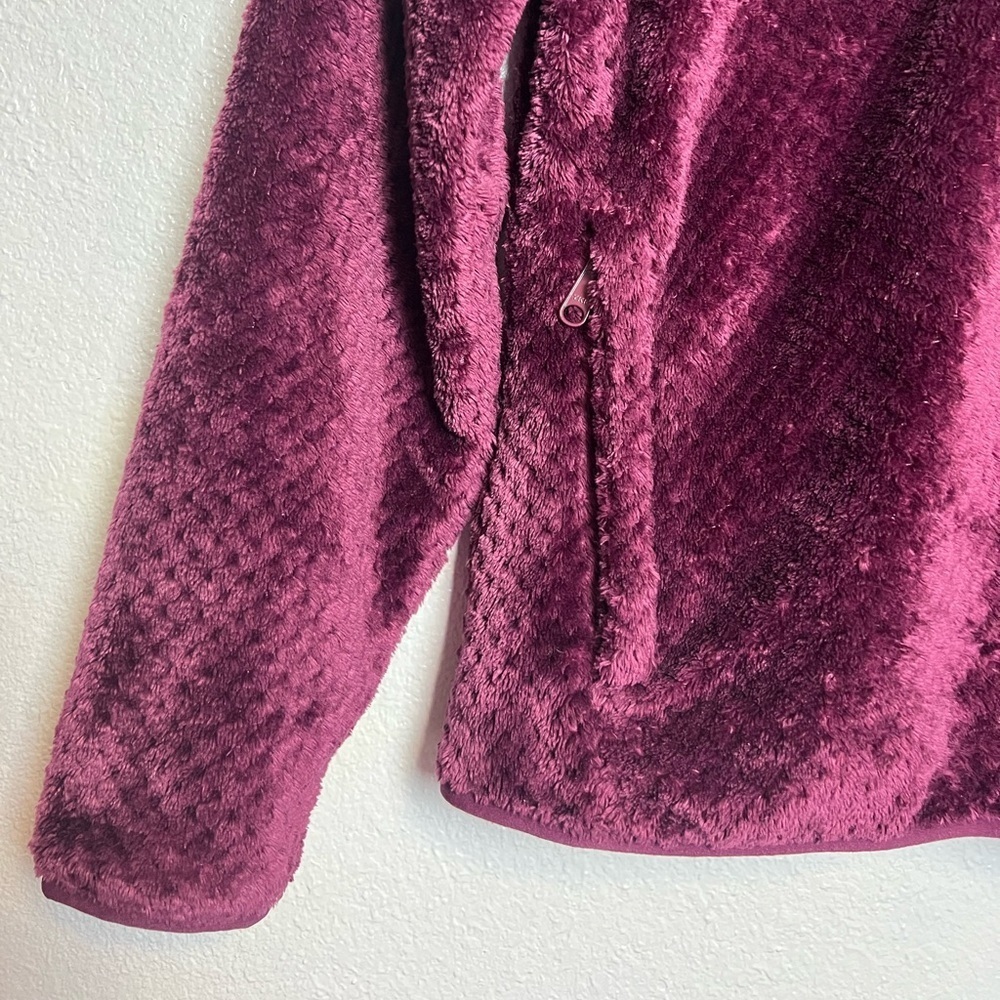 Columbia 1/2 Zip Fleece Pullover Burgundy Medium - Picture 5 of 8